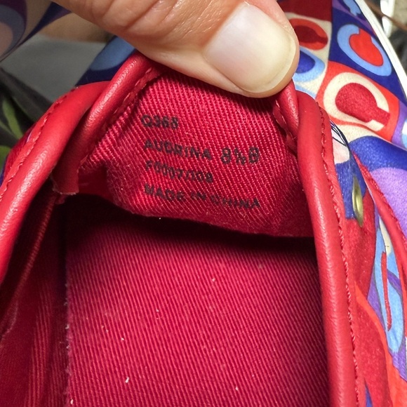 Coach Audrina Patchwork Satin Low Top Sneakers Sz 8.5 - Picture 10 of 10